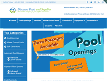 Tablet Screenshot of discountpoolsonline.com
